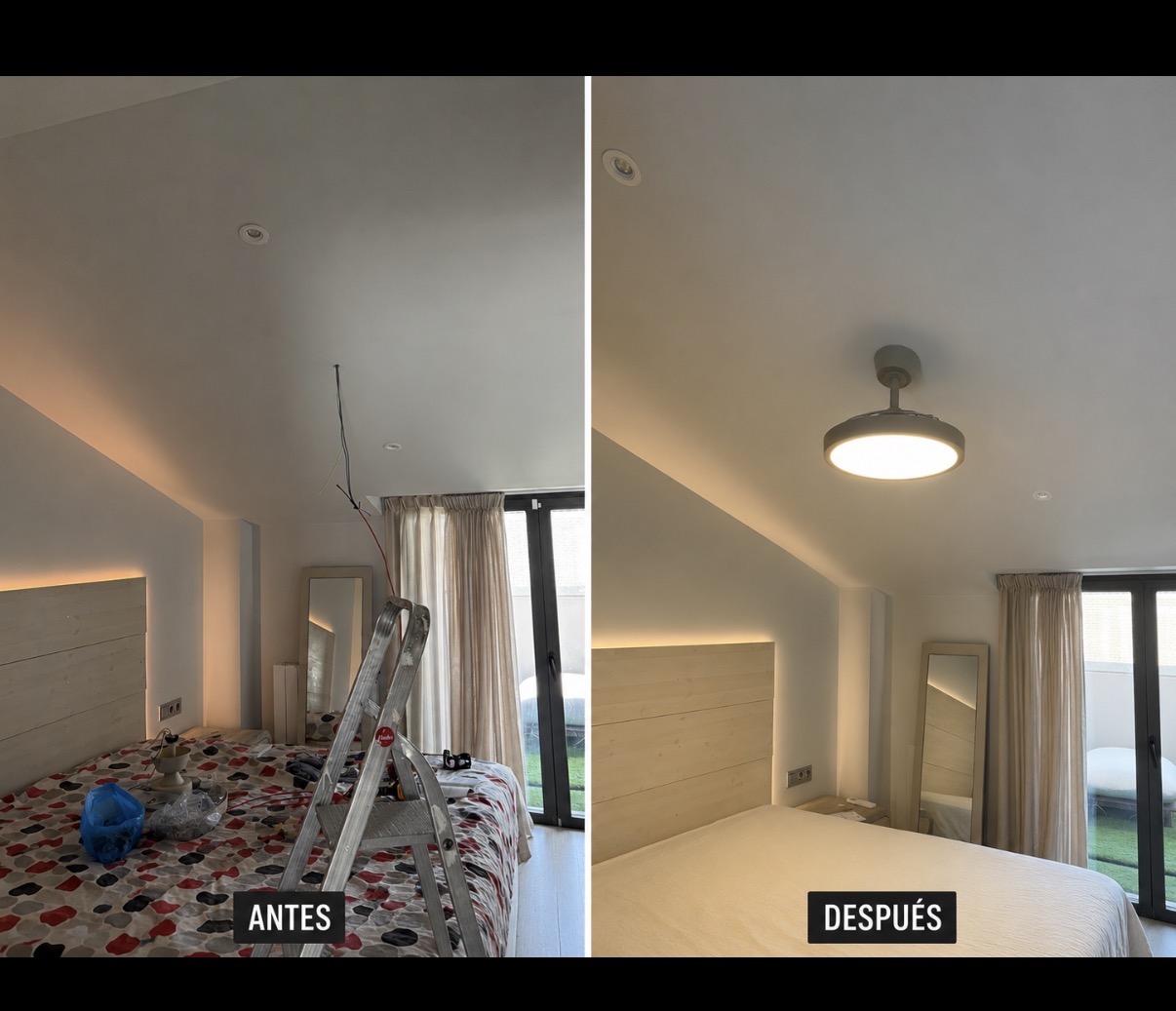 Antes y después: Dormitorio